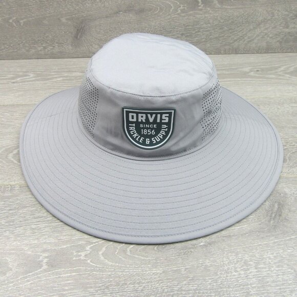 Orvis Wide-Brim Performance Sun Hat Titanium Grey One Size Fit NEW - Picture 2 of 12